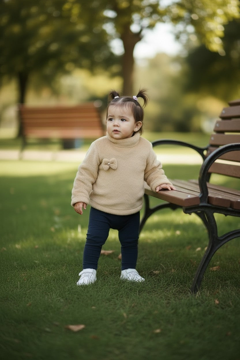 Semi Polera Teddy beige