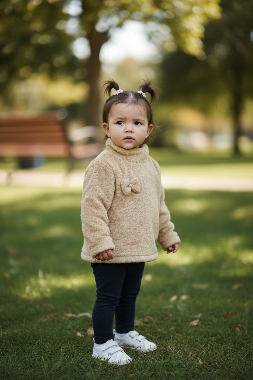 Semi Polera Teddy beige